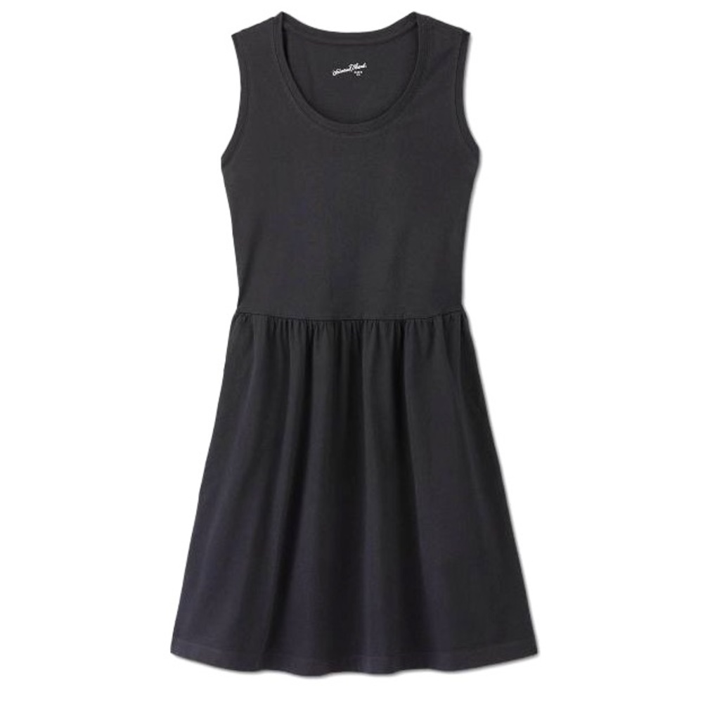 Black Sleeveless Babydoll Tee Shirt Dress
